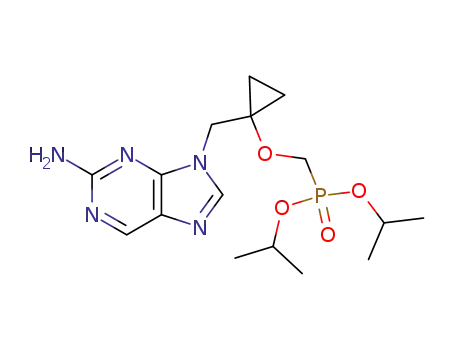 diisopropyl ({1-[(2-amino-9H-purin-9-yl)methyl]cyclopropyl}oxy)methylphosphonate