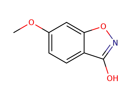 Molecular Structure of 89942-57-4 (1,2-Benzisoxazol-3(2H)-one,6-methoxy-(9CI))