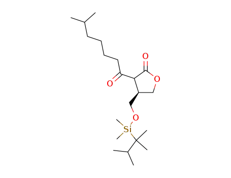 (S)-4-[Dimethyl-(1,1,2-trimethyl-propyl)-silanyloxymethyl]-3-(6-methyl-heptanoyl)-dihydro-furan-2-one