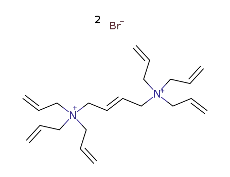 Molecular Structure of 51523-45-6 (triprop-2-enyl-[(E)-4-triprop-2-enylammoniobut-2-enyl]azanium)