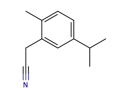 Molecular Structure of 4478-11-9 (p-Cymene-2-acetonitrile (6CI,7CI,8CI))