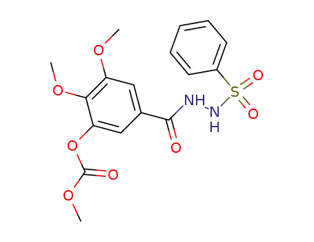 <i>N</i>-benzenesulfonyl-<i>N</i>'-(3,4-dimethoxy-5-methoxycarbonyloxy-benzoyl)-hydrazine