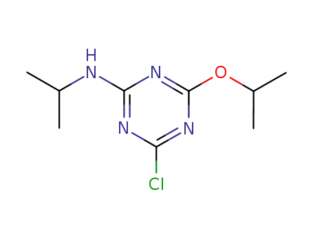 Molecular Structure of 4417-68-9 (4-chloro-N-(propan-2-yl)-6-(propan-2-yloxy)-1,3,5-triazin-2-amine)