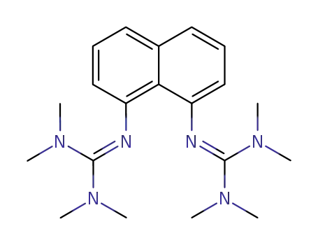 Molecular Structure of 442873-72-5 (1 8-BIS(TETRAMETHYLGUANIDINO)NAPHTHALENE)