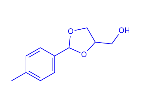 Molecular Structure of 4388-47-0 (2-(p-tolyl)-1,3-dioxolane-4-methanol)