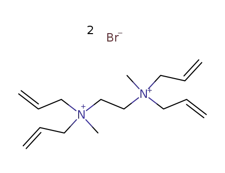 Molecular Structure of 51523-43-4 (1,2-BIS(METHYLDIALLYLAMMONIUM) ETHANE DIBROMIDE)