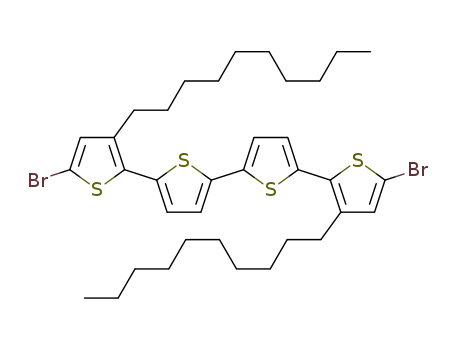 Molecular Structure of 1264297-32-6 (5,5'''-dibromo-3,3'''-didecyl-2,2':5',2'':5'',2'''-quaterthiophene)