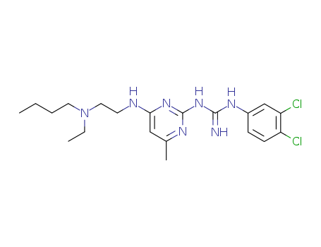 Guanidine,N-[4-[[2-(butylethylamino)ethyl]amino]-6-methyl-2-pyrimidinyl]-N'-(3,4-dichlorophenyl)- cas  51386-81-3