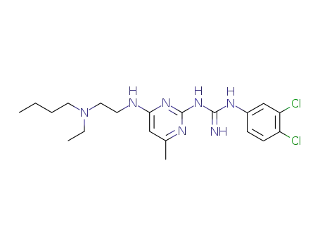 Molecular Structure of 51386-81-3 (2-[4-({2-[butyl(ethyl)amino]ethyl}amino)-6-methylpyrimidin-2-yl]-1-(3,4-dichlorophenyl)guanidine)
