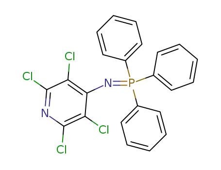 Molecular Structure of 51527-58-3 (2,3,5,6-tetrachloro-4-[(triphenyl-lambda~5~-phosphanylidene)amino]pyridine)