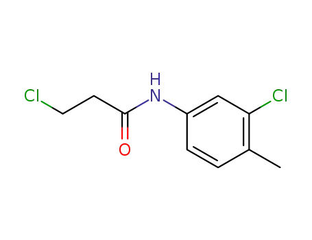 Molecular Structure of 51318-77-5 (3-chloro-N-(3-chloro-4-methylphenyl)propanamide)