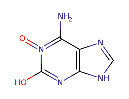 Molecular Structure of 51463-89-9 (1,2-DIHYDROXY-6-AMINOPURINE)