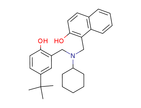2-Naphthalenol,1-[[cyclohexyl[[5-(1,1-dimethylethyl)-2-hydroxyphenyl]methyl]amino]methyl]- cas  4408-50-8