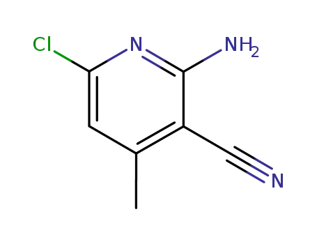 Molecular Structure of 52982-90-8 (2-Amino-6-chloro-4-methyl-nicotinonitrile)