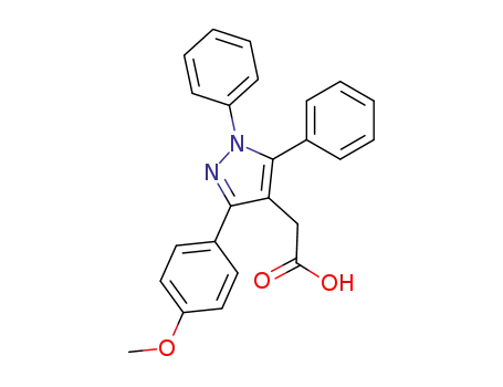 3-(4-Methoxyphenyl)-1,5-diphenyl-1H-pyrazole-4-acetic acid