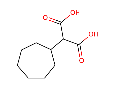 Molecular Structure of 4448-73-1 (cycloheptylpropanedioic acid)