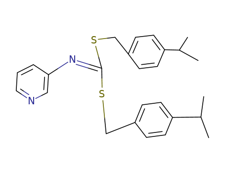 Carbonimidodithioicacid, 3-pyridinyl-, bis[[4-(1-methylethyl)phenyl]methyl] ester (9CI)