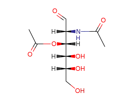 Molecular Structure of 51449-93-5 (2-ACETAMIDO-3-O-ACETYL-2-DEOXY-D-GLUCOPYRANOSE)