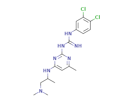 Guanidine,N-(3,4-dichlorophenyl)-N'-[4-[[2-(dimethylamino)-1-methylethyl]amino]-6-methyl-2-pyrimidinyl]- cas  51386-95-9