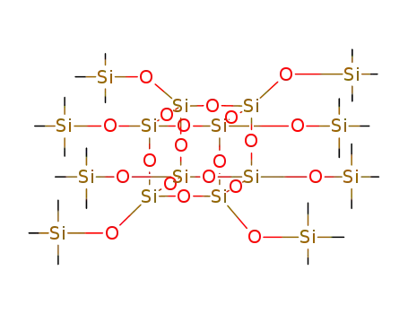 Molecular Structure of 51777-38-9 (Octakis(trimethylsiloxy)silsesquioxane)