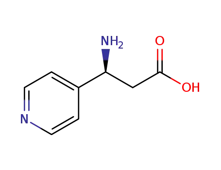 Molecular Structure of 444806-04-6 ((S)-3-AMINO-3-(PYRIDIN-4-YL)PROPANOIC ACID)