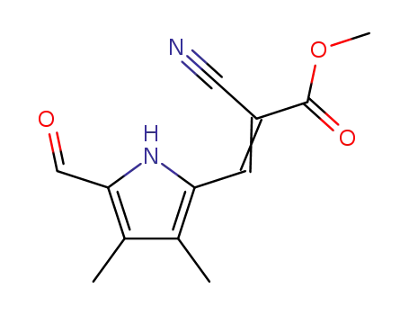 2-(2-cyano-2-(methoxycarbonyl)vinyl)-5-formyl-3,4-dimethyl-1H-pyrrole