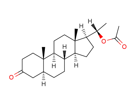 Molecular Structure of 6010-88-4 (20α<sub>F</sub>-acetoxy-5α-pregnan-3-one)