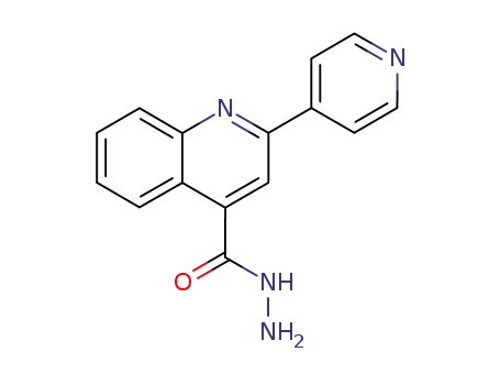 Molecular Structure of 5206-34-8 (2-PYRIDIN-4-YL-QUINOLINE-4-CARBOXYLIC ACID HYDRAZIDE)