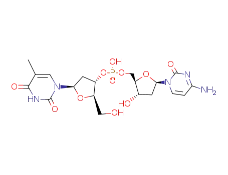 Molecular Structure of 5178-19-8 (thymidylyl-(3'-5')-deoxycytidine)