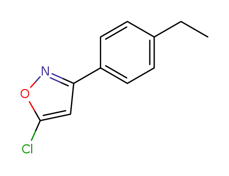 Molecular Structure of 51726-12-6 (5-CHLORO-3-(4-ETHYLPHENYL)ISOXAZOLE)