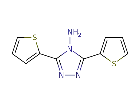 Molecular Structure of 51770-35-5 (3,5-DI(2-THIENYL)-4H-1,2,4-TRIAZOL-4-AMINE)