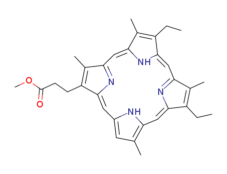 21H,23H-Porphine-2-propanoicacid, 8,13-diethyl-3,7,12,17-tetramethyl-, methyl ester