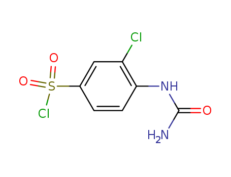 3-chloro-4-ureidobenzene-1-sulfonyl chloride