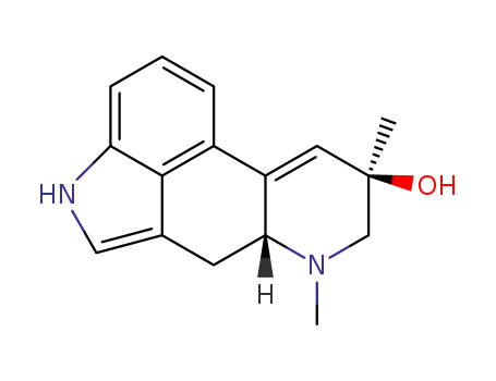 Molecular Structure of 519-11-9 (Ergolin-8-ol,9,10-didehydro-6,8-dimethyl-, (8b)- (9CI))