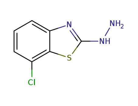 Molecular Structure of 51769-39-2 (2(3H)-Benzothiazolone,7-chloro-,hydrazone(9CI))
