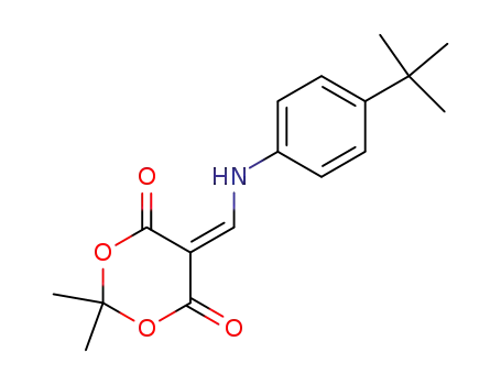 5-{[(4-tert-butylphenyl)amino]methylene}-2,2-dimethyl-1,3-dioxane-4,6-dione