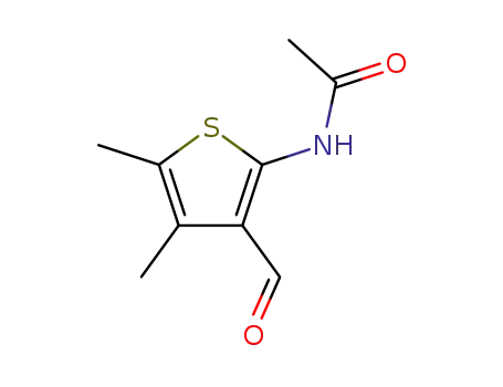 Molecular Structure of 51948-01-7 (N-(3-forMyl-4,5-diMethylthiophen-2-yl)acetaMide)
