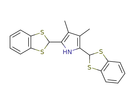 2,5-bis(1,3-benzodithiol-2-yl)-3,4-dimethylpyrrole
