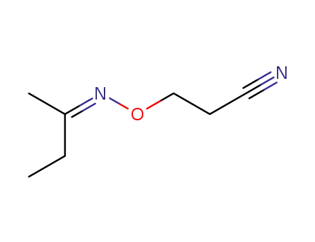 Molecular Structure of 51944-92-4 (propanenitrile, 3-[[(1-methylpropylidene)amino]oxy]-)