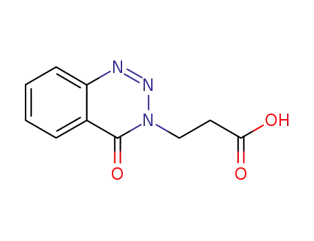 Molecular Structure of 51672-79-8 (3-(4-OXO-1,2,3-BENZOTRIAZIN-3(4H)-YL)PROPANOIC ACID)