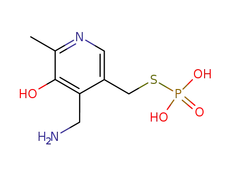 Thiophosphoric acid dihydrogen S-[[4-(aminomethyl)-5-hydroxy-6-methyl-3-pyridinyl]methyl] ester