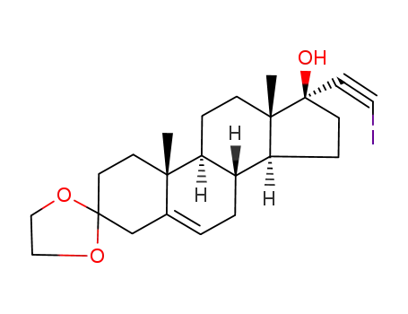 3,3-ethylenedioxy-17α-iodoethynylandrost-5-en-17β-ol