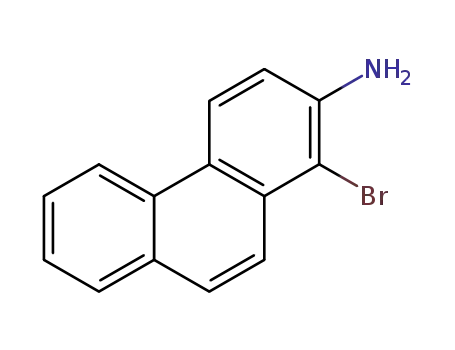 Molecular Structure of 51958-50-0 (1-bromophenanthren-2-amine)