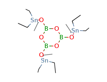 Boroxin,  tris[(triethylstannyl)oxy]-  (9CI)