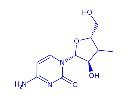 Molecular Structure of 444020-09-1 (3'-Deoxy-3'-alpha-C-Methylcytidine)
