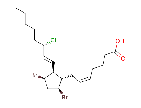 (Z)-7-[(1S,2S,3R,5S)-3,5-Dibromo-2-((E)-(S)-3-chloro-oct-1-enyl)-cyclopentyl]-hept-5-enoic acid