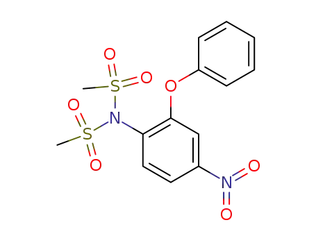 Molecular Structure of 51765-72-1 (N-(Methylsulfonyl)-4'-nitro-2'-phenoxyMethanesulfonanilide)