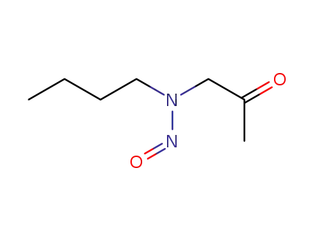 Molecular Structure of 51938-15-9 (1-(Butylnitrosoamino)-2-propanone)