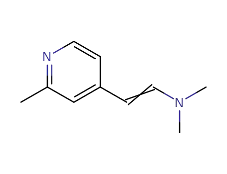 Molecular Structure of 444649-52-9 (Ethenamine, N,N-dimethyl-2-(2-methyl-4-pyridinyl)- (9CI))