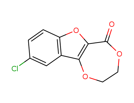 5H-1,4-Dioxepino[6,5-b]benzofuran-5-one,9-chloro-2,3-dihydro-